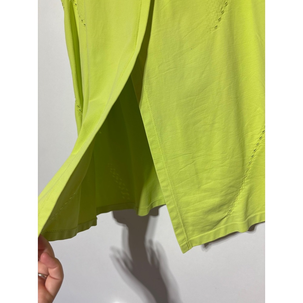 Athleta Womens Size S Bright Green Foothill Split Back Tank Top 79285 - Picture 2 of 6